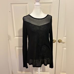 Sexy semi-sheer black top by BCBGMaxAzria